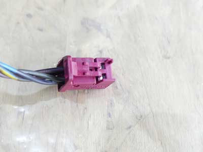 BMW 4 Pole 4 Wire Dark Magenta Connector Plug w/ Pigtail 69545083